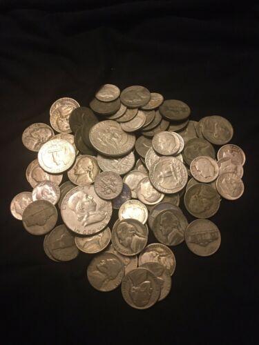 Silver!! (1) One Troy Pound Lb U.s. Mixed Silver Coins Lot No Junk Pre-1965